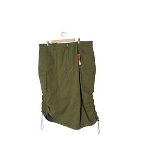 Cider Kakhi Green‎ Cargo Skirt New 3XL midi skirt runs small